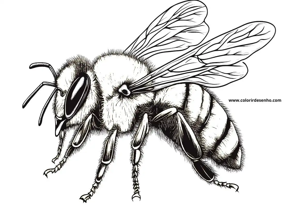 Free Bee Coloring Pages Download 2