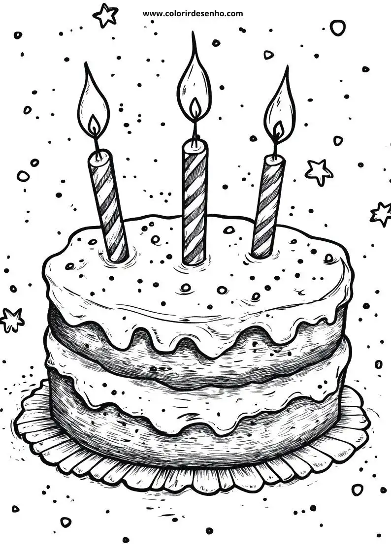 Free Birthday Coloring Pages Download 4