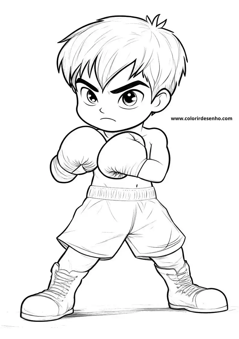 Free Boxing Coloring Pages Download 1