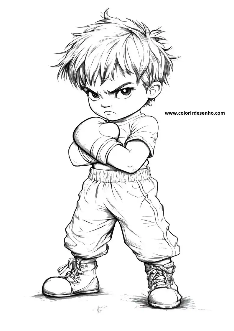 Free Boxing Coloring Pages Download 2