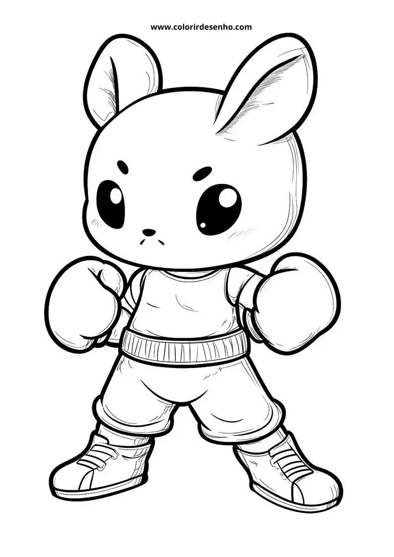 Free Boxing Coloring Pages Download 5