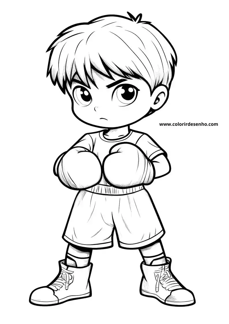 Free Boxing Coloring Pages Download 8
