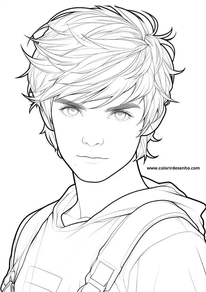 Free Boy Coloring Pages Download 10