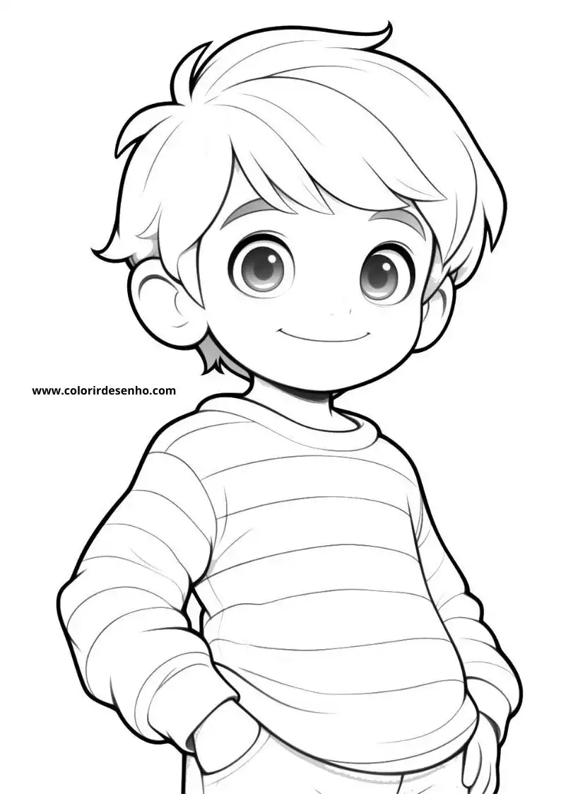 Free Boy Coloring Pages Download 3