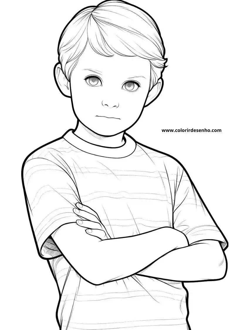 Free Boy Coloring Pages Download 7