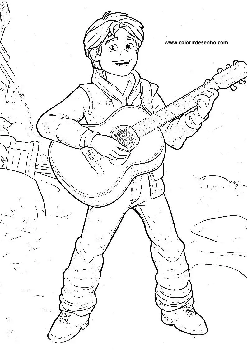 Free Country Music Coloring Pages Download 6