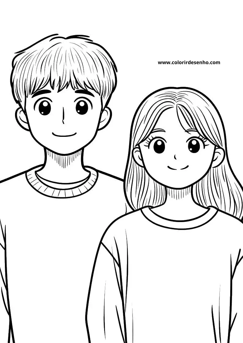 Free Couples Coloring Pages Download 4