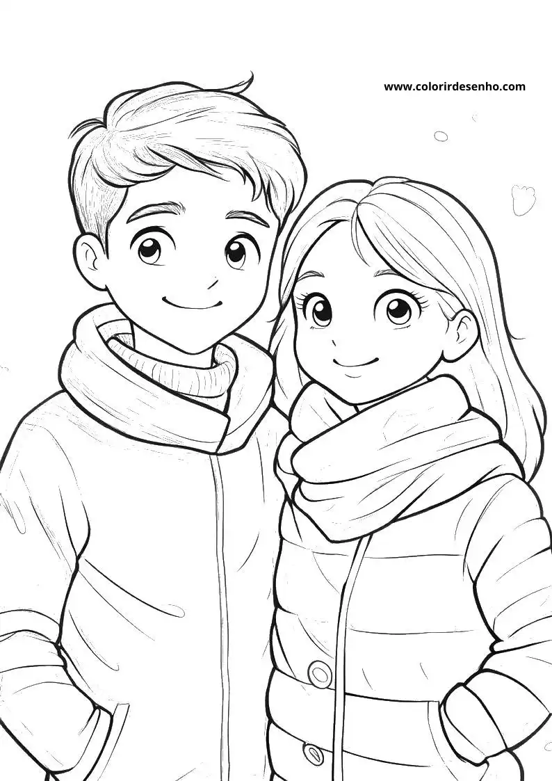 Free Couples Coloring Pages Download 7
