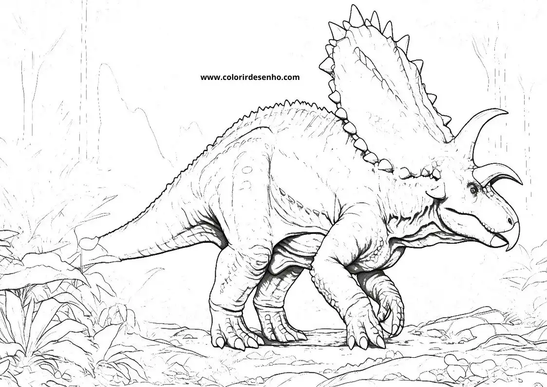 Free Dinosaur Coloring Pages Download 6