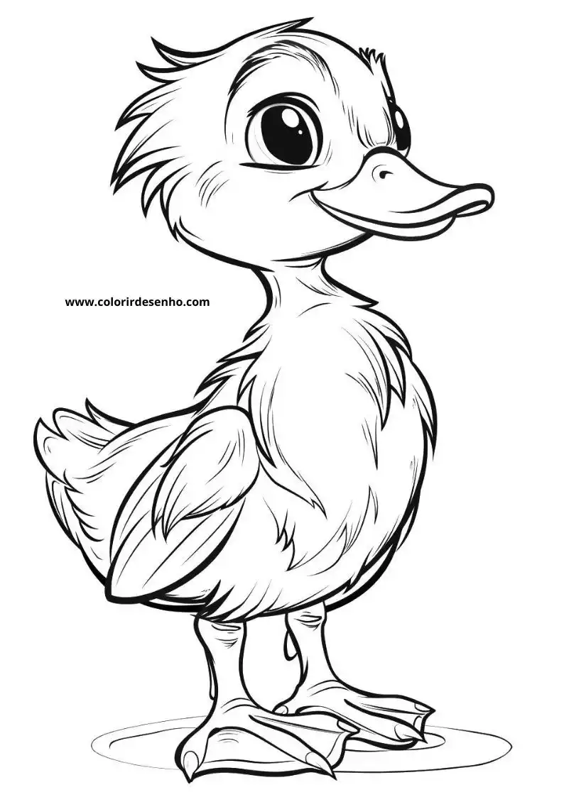 Free Duck Coloring Pages Download 7