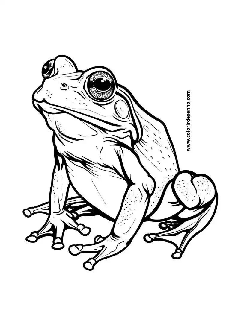 Free Frog Coloring Pages Download 10