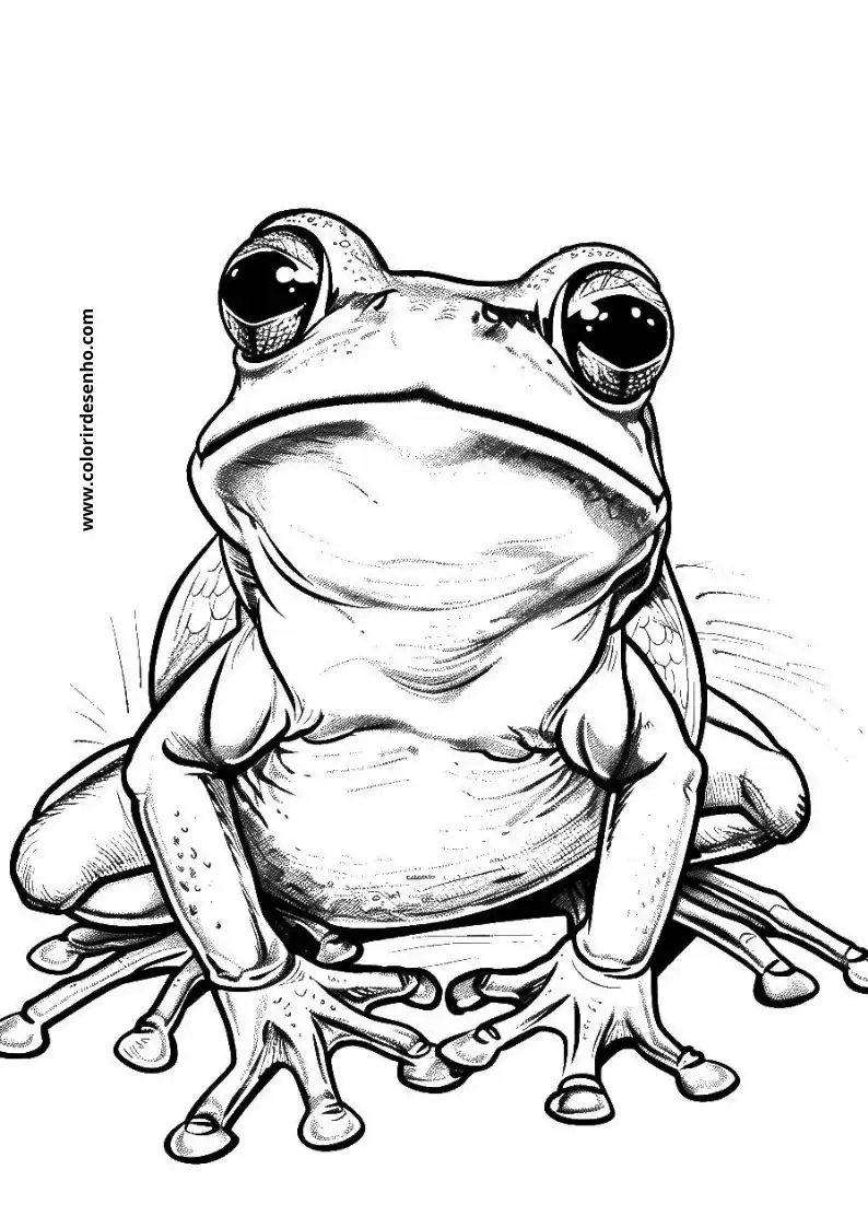 Free Frog Coloring Pages Download 8