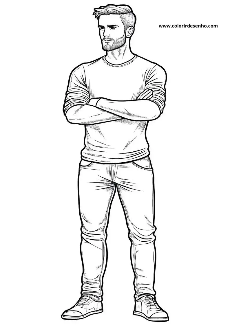 Free Man Coloring Pages Download 1