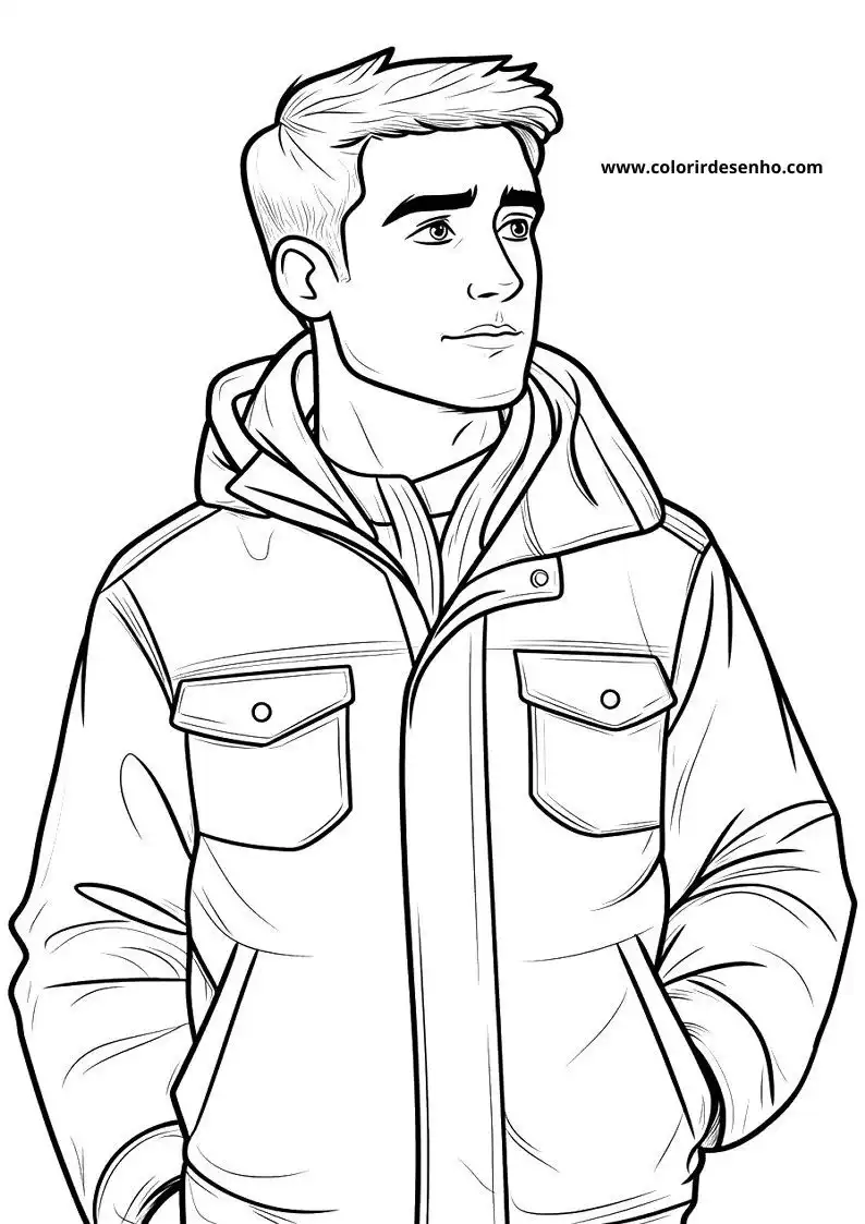 Free Man Coloring Pages Download 2