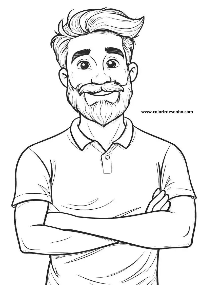 Free Man Coloring Pages Download 3