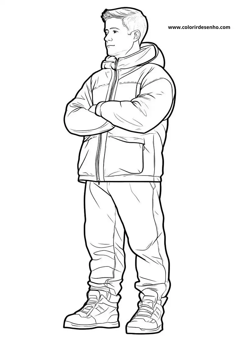Free Man Coloring Pages Download 4