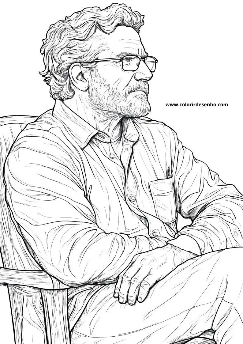 Free Man Coloring Pages Download 6