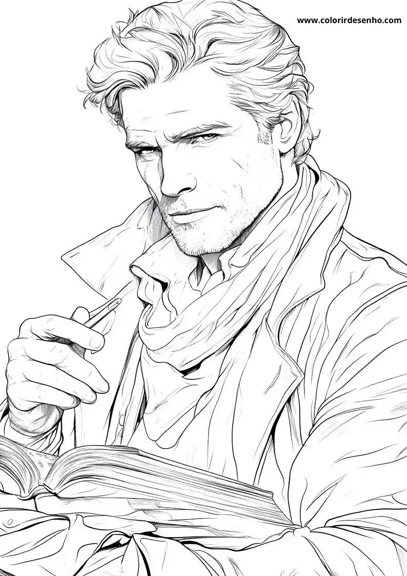 Free Man Coloring Pages Download 7