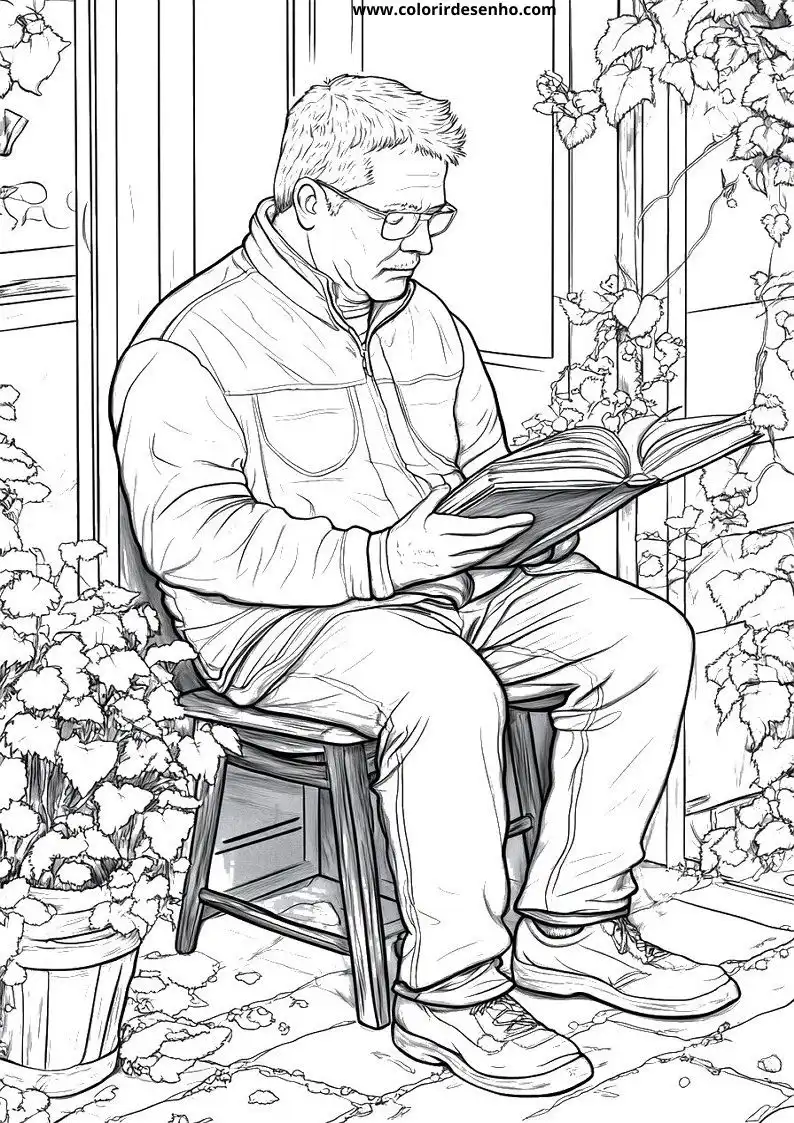 Free Man Coloring Pages Download 9