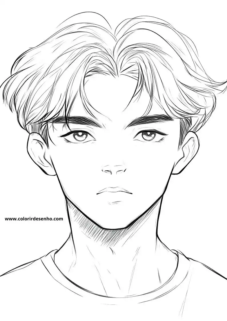 Free Man’s Face Coloring Pages Download 6