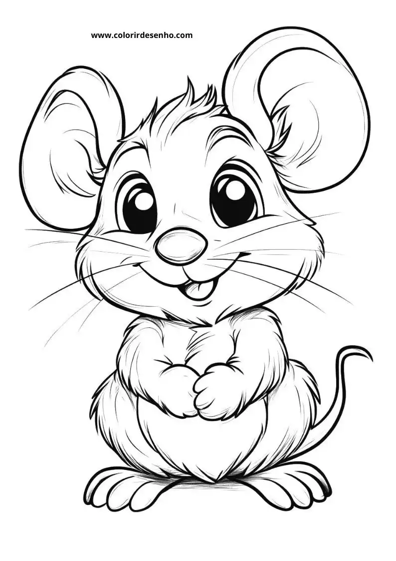 Free Mouse Coloring Pages Download 1