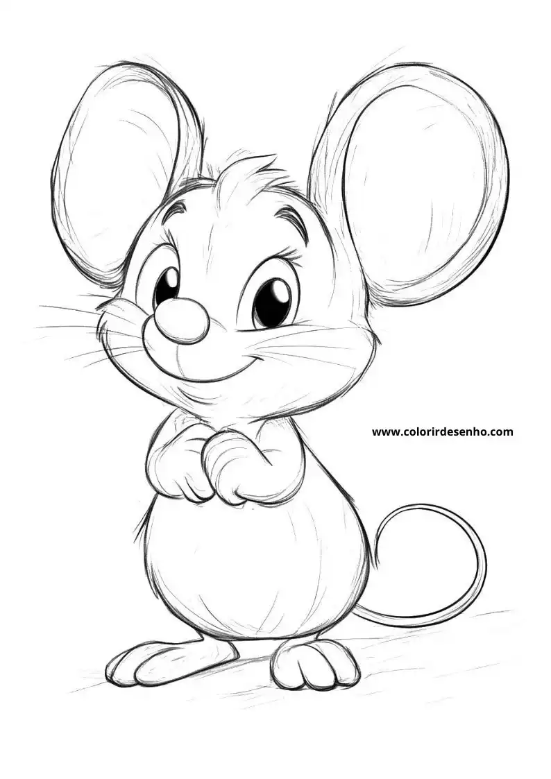 Free Mouse Coloring Pages Download 5