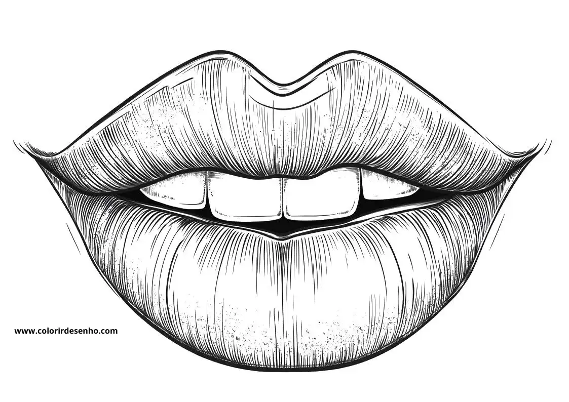 Free Mouth Coloring Pages Download 3