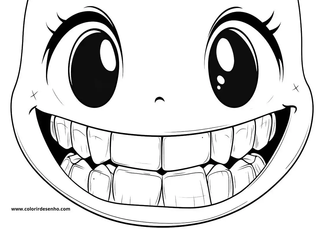 Free Mouth Coloring Pages Download 5