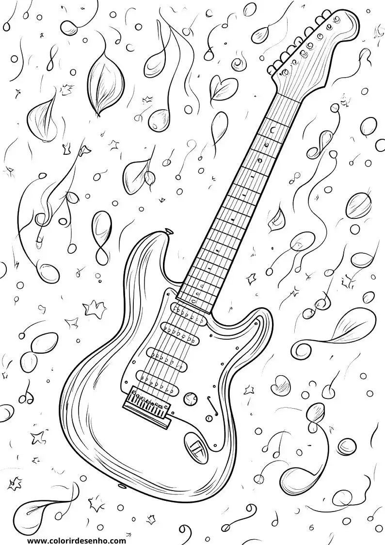 Free Music Coloring Pages Download 1