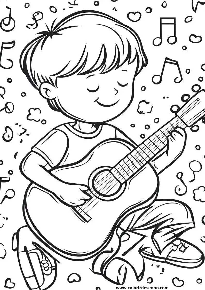 Free Music Coloring Pages Download 5
