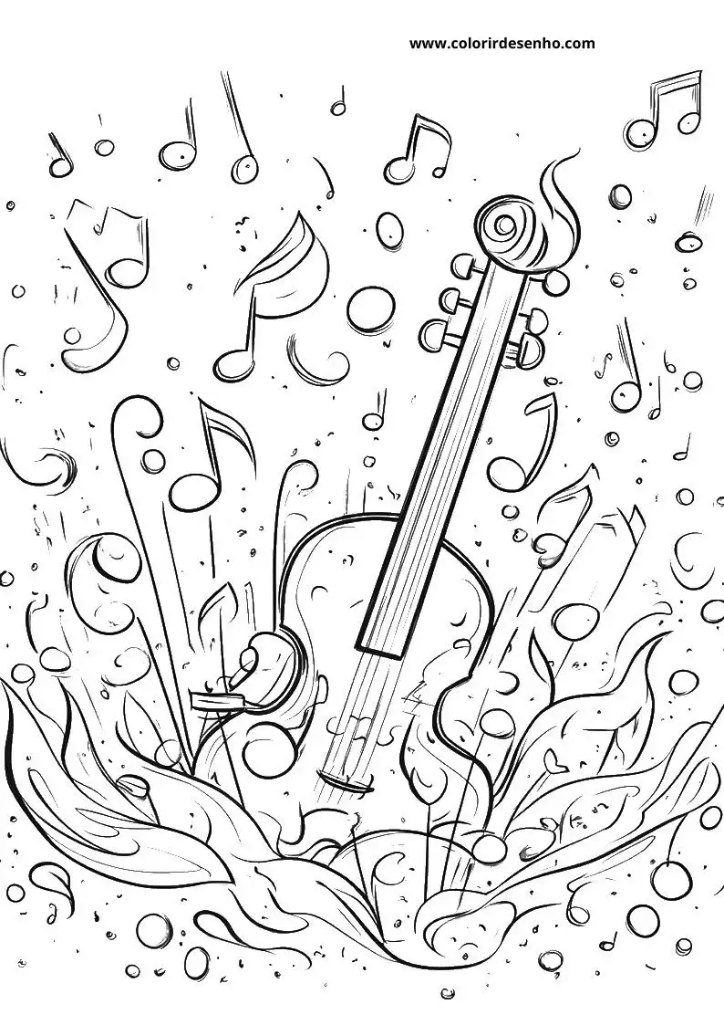Free Music Coloring Pages Download 8