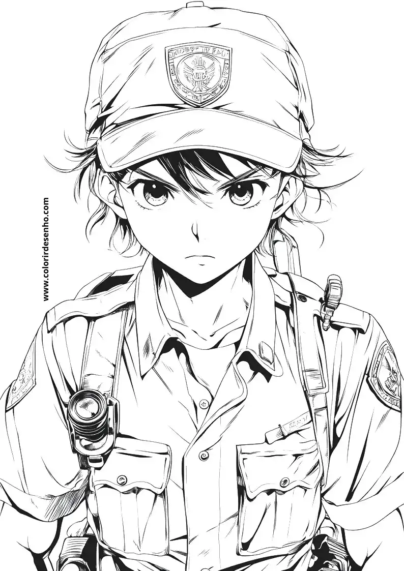 Free Police Coloring Pages Download 1