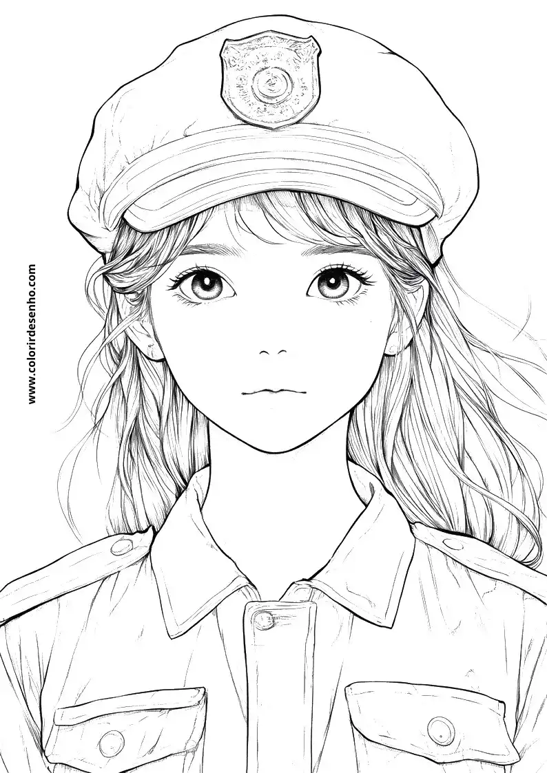 Free Police Coloring Pages Download 3