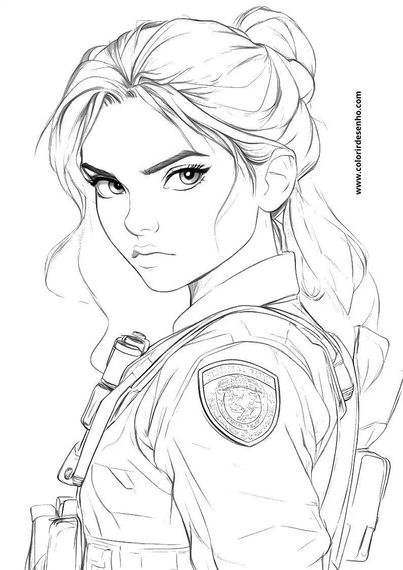Free Police Coloring Pages Download 4