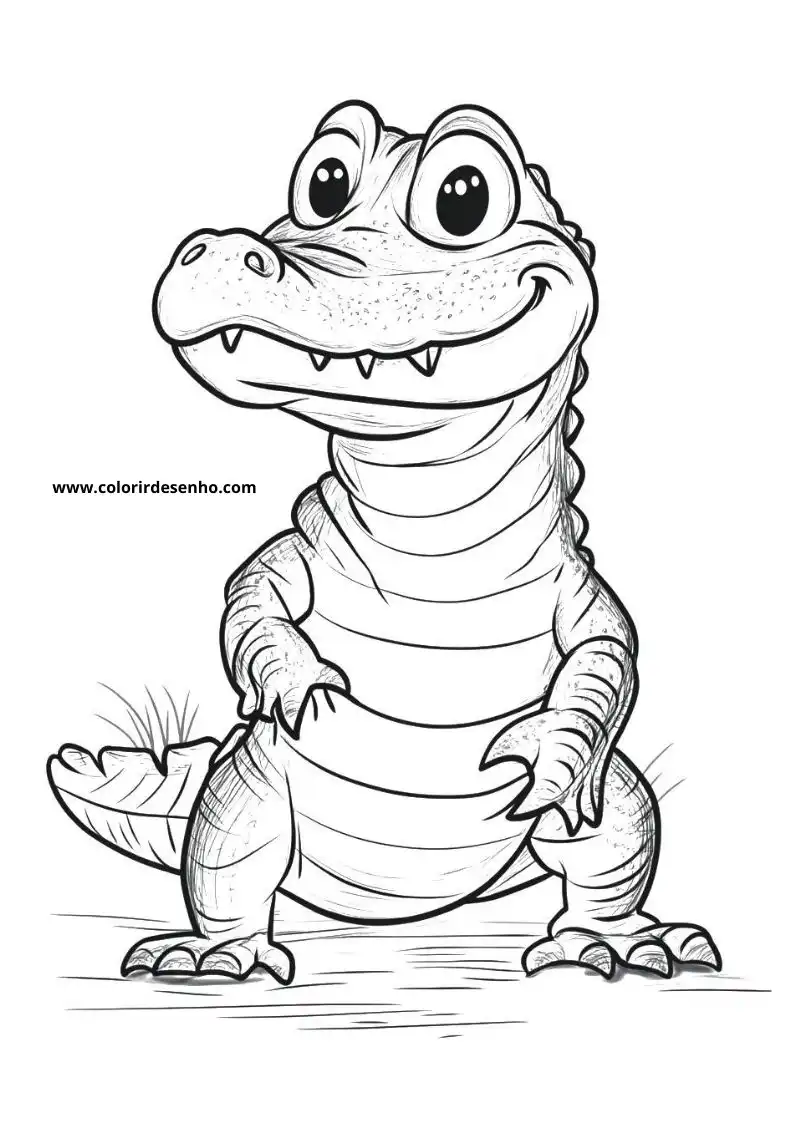 Free Printable Alligator Coloring Pages in PDF 10