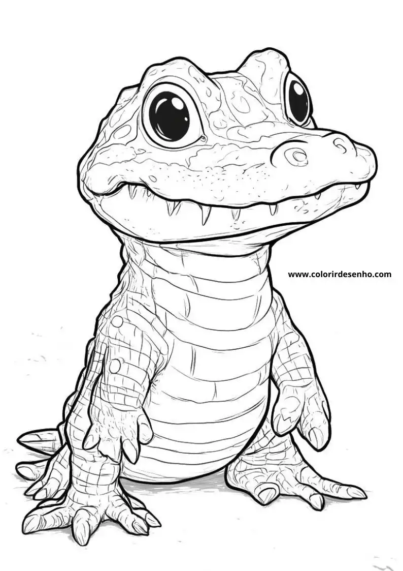 Free Printable Alligator Coloring Pages in PDF 5