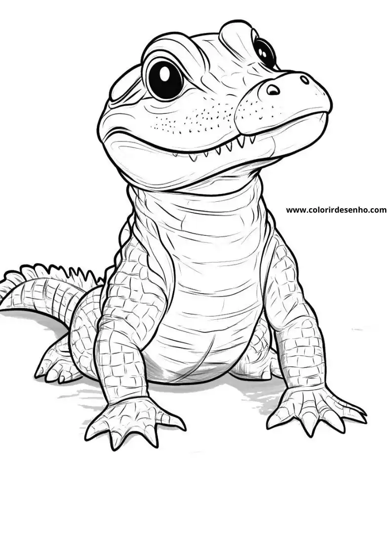 Free Printable Alligator Coloring Pages in PDF 6