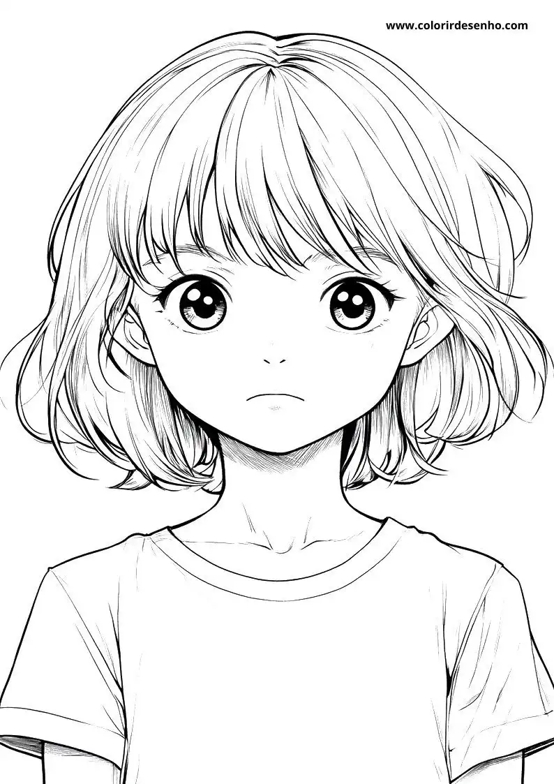 Free Printable Anime Coloring Pages in PDF 5