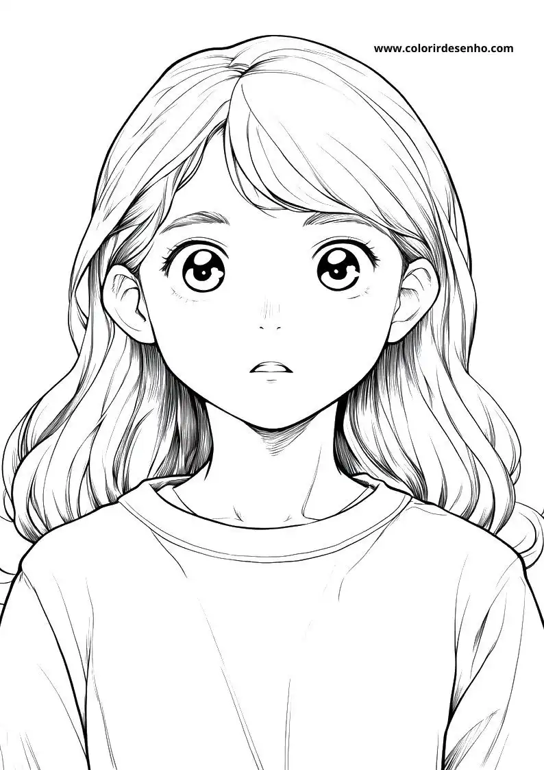Free Printable Anime Coloring Pages in PDF 6