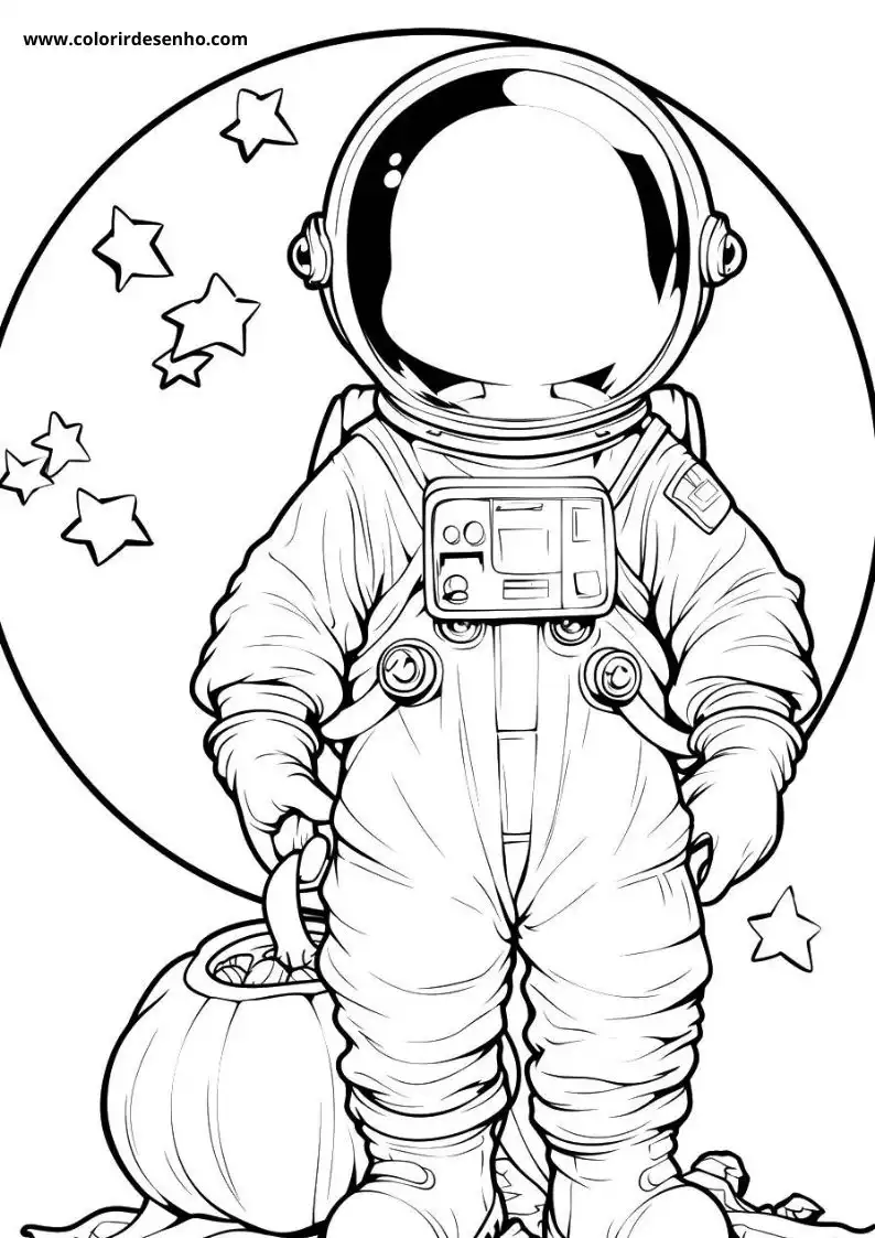 Free Printable Astronaut Coloring Sheets 1