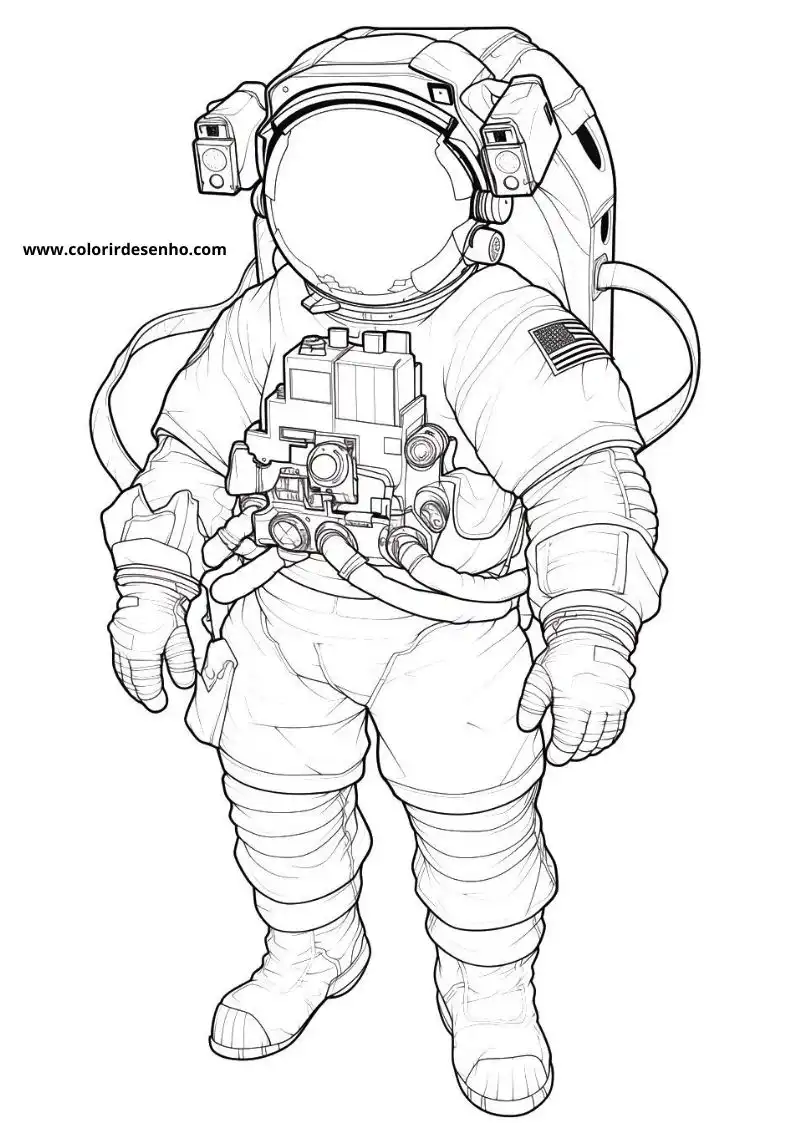 Free Printable Astronaut Coloring Sheets 2