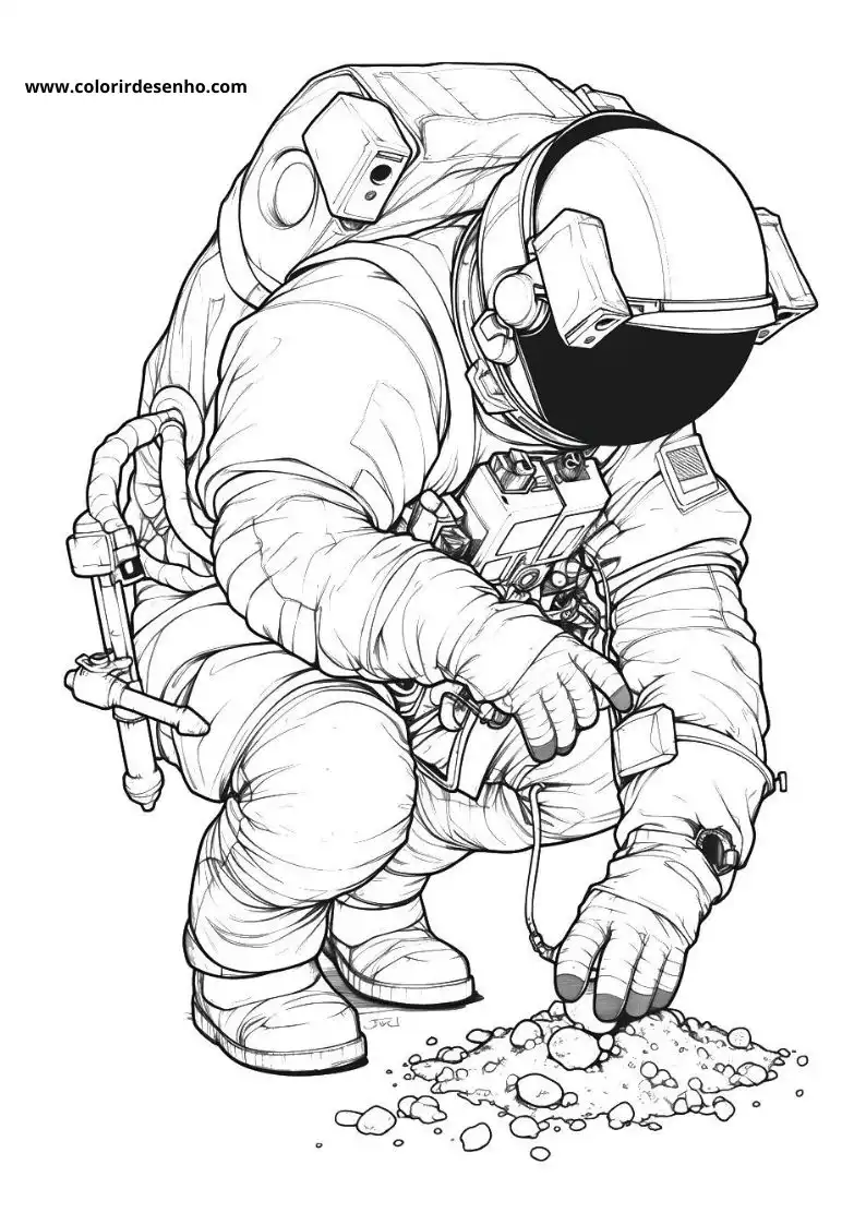 Free Printable Astronaut Coloring Sheets 4