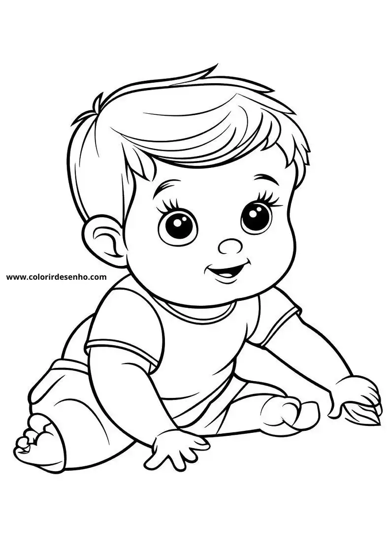 Free Printable Baby Coloring Pages in PDF 11