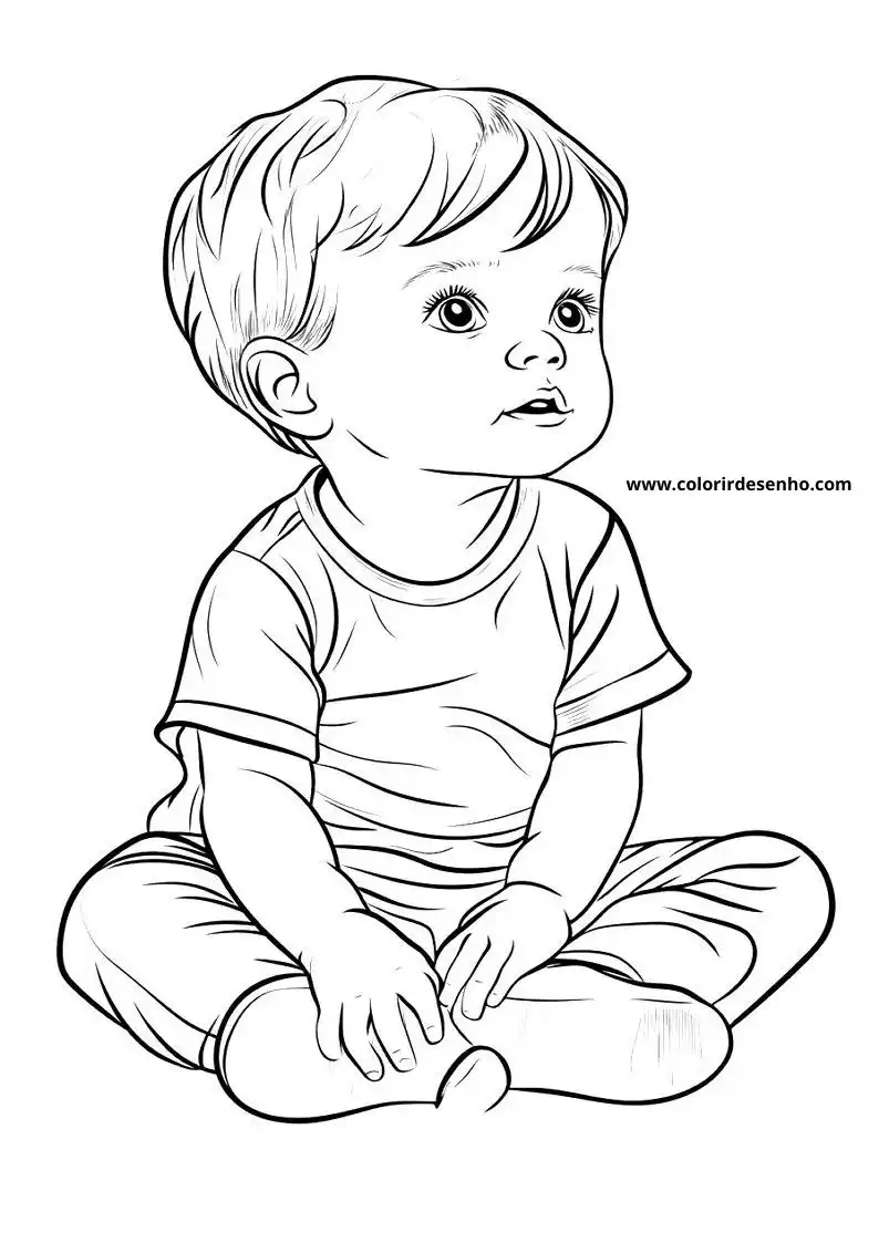 Free Printable Baby Coloring Pages in PDF 13