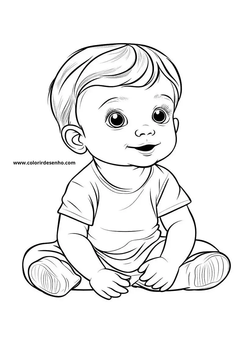 Free Printable Baby Coloring Pages in PDF 14