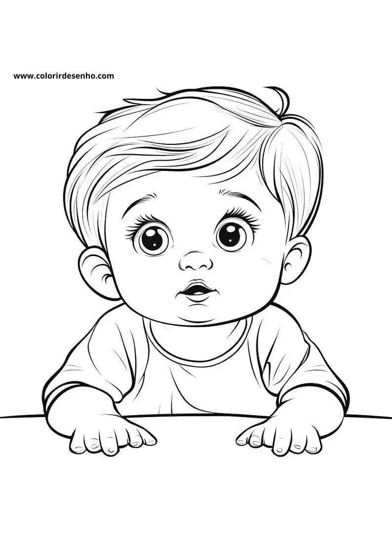 Free Printable Baby Coloring Pages in PDF 15