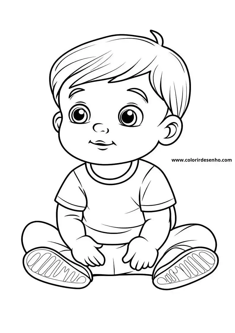 Free Printable Baby Coloring Pages in PDF 16