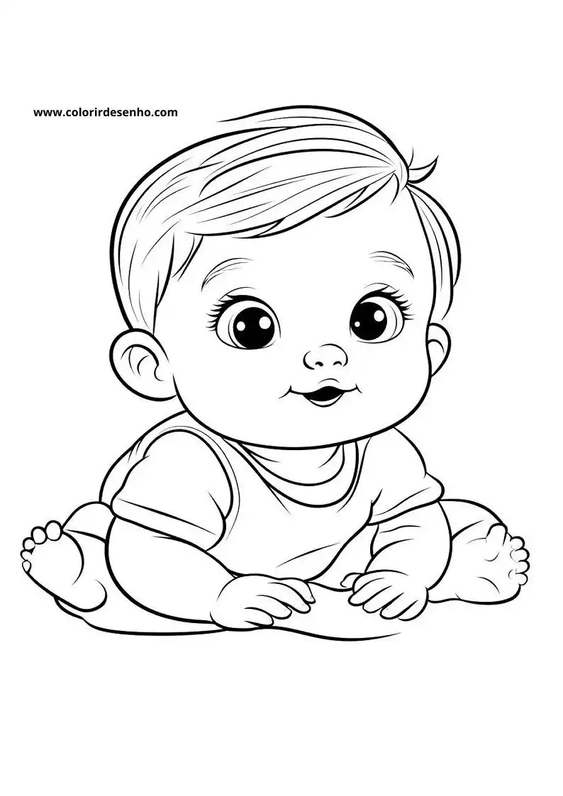 Free Printable Baby Coloring Pages in PDF 17