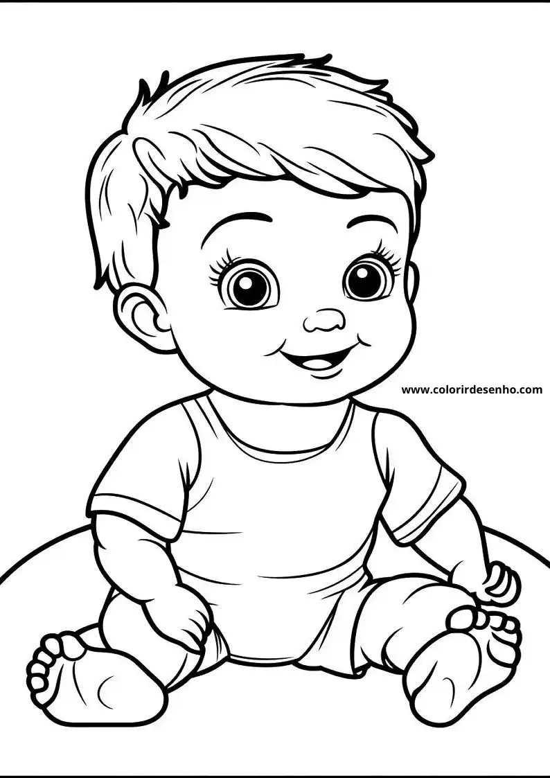 Free Printable Baby Coloring Pages in PDF 18