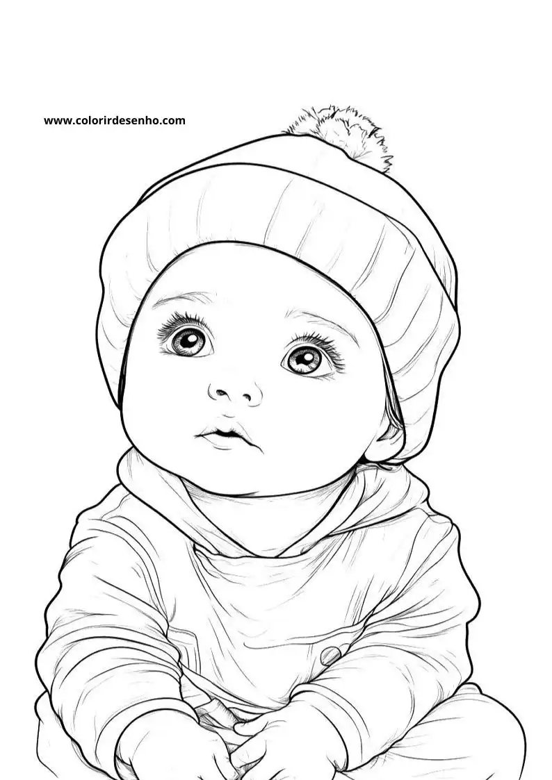 Free Printable Baby Coloring Pages in PDF 19